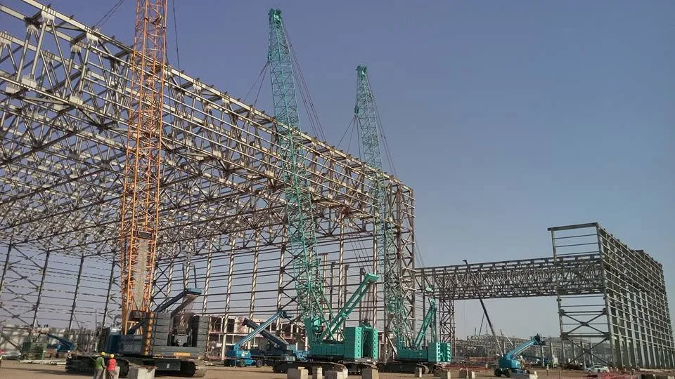 Steel structure erection