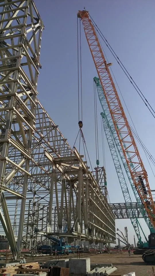Steel structure erection